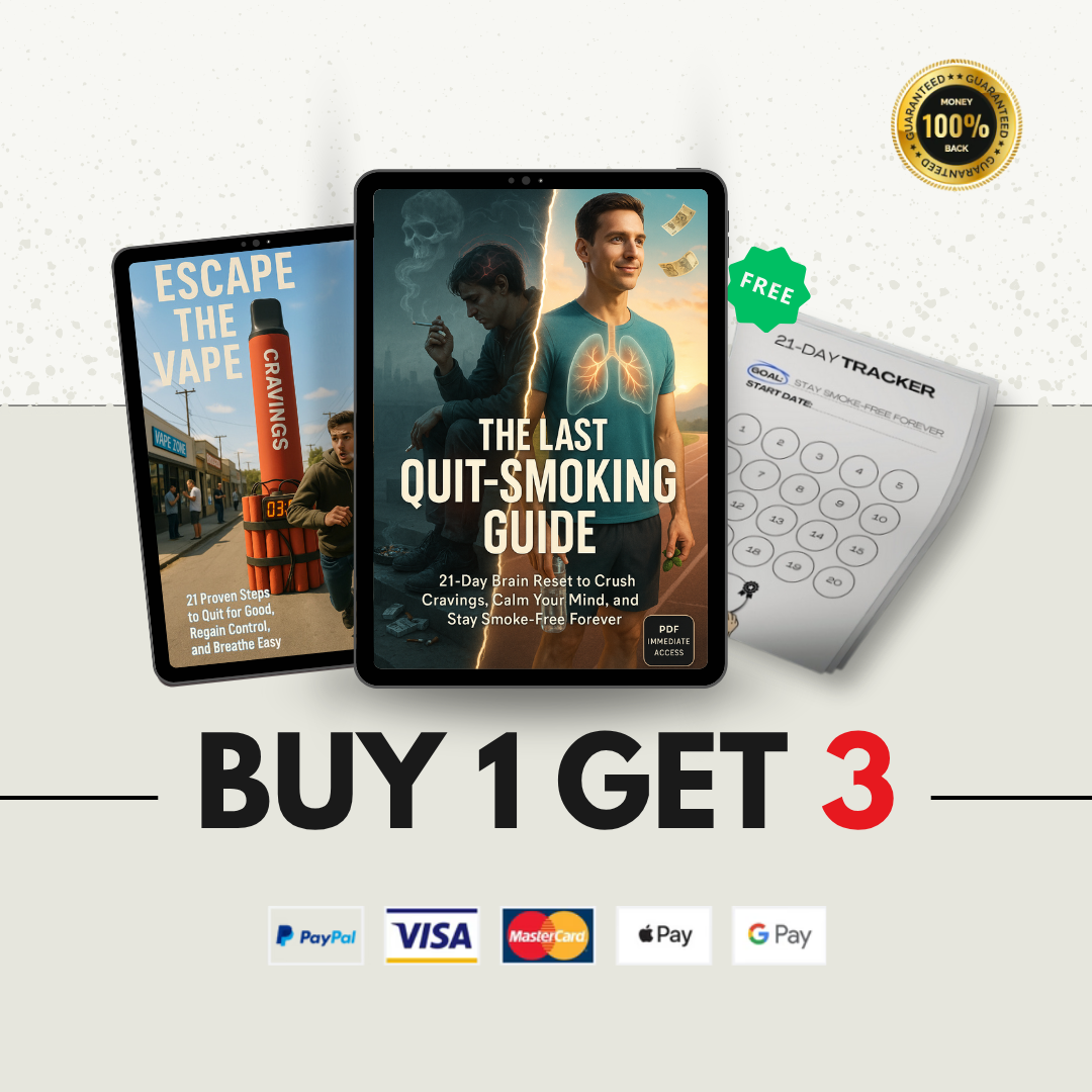 The Last Quit-Smoking Guide - Bundle 3/1 - Escape the vape + 21-day Tracker