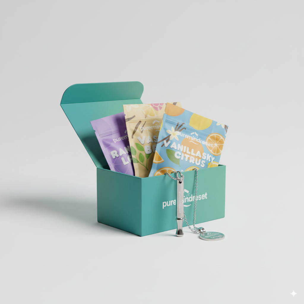 Breathe Necklace Quit Kit — 1 Flavor Pod + 21-Day Tracker