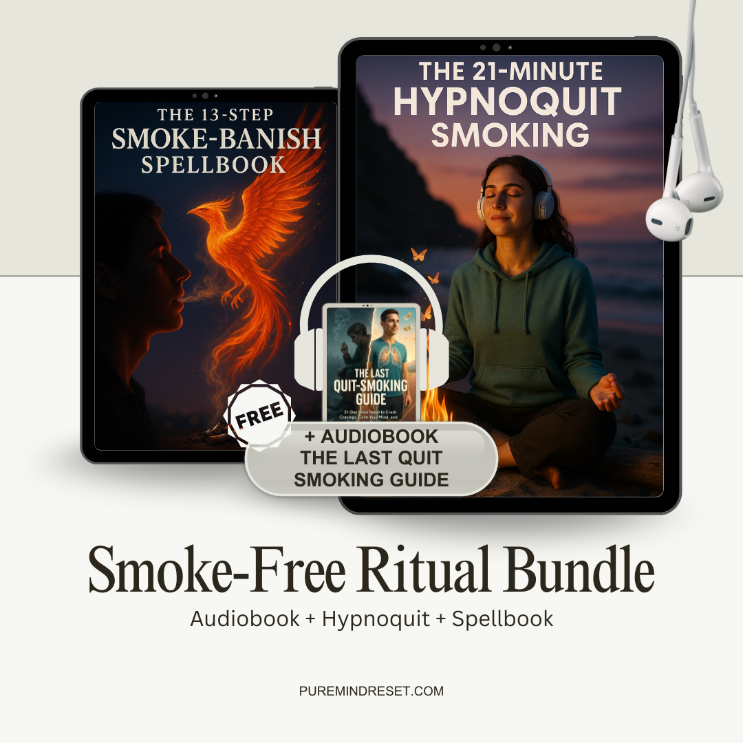 The 21-minute Hypnoquit Smoking + The 13-Step Smoke-Banish Spellbook + Audiobook (The last quit-smoking guide) Free