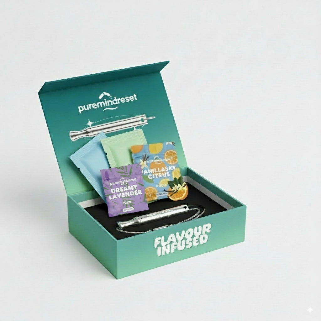 Breathe Necklace Quit Kit — 1 Flavor Pod + 21-Day Tracker